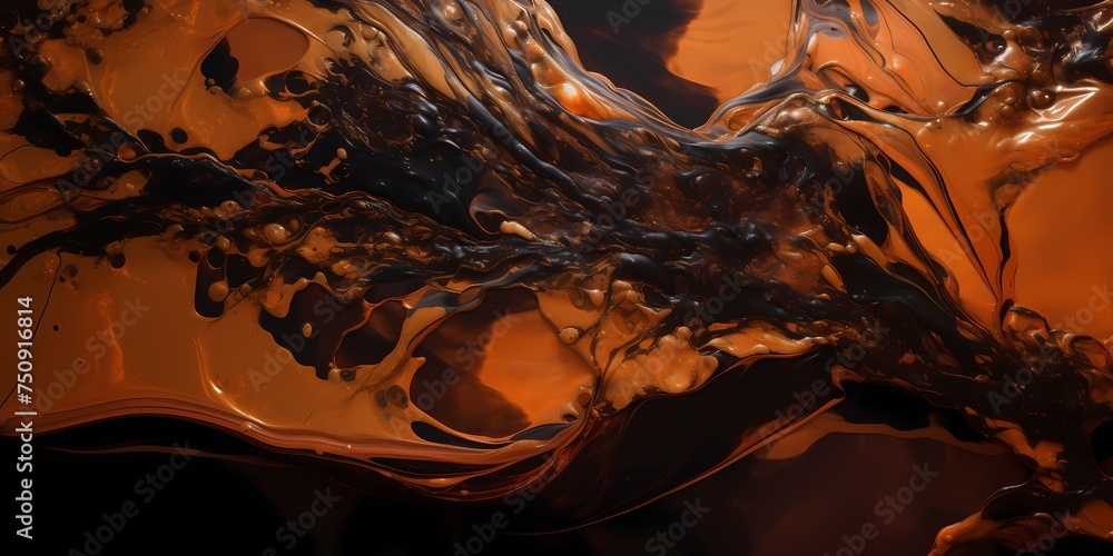 Shades of molten copper and molasses meld together, creating a striking ...