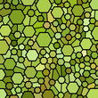 abstract vector stained-glass mosaic background - green