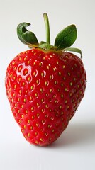 Wall Mural - strawberry berry on white background.
