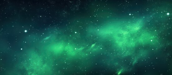 space background. galaxy with turquoise shining stars