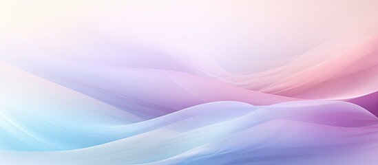 Canvas Print - A soft pastel colored abstract background with a blurry pink and blue wave creating a gentle and calming ambiance. The wave appears to flow smoothly across the image, adding a sense of movement and