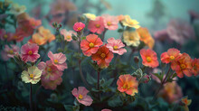 Multicolor Spring Or Summer Flowers Wallpaper 