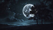 wallpaper dark night moon