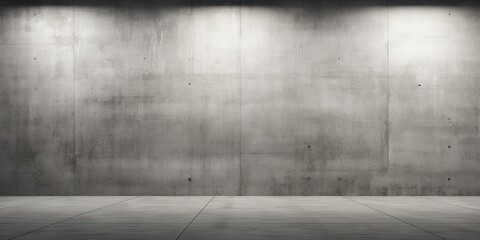 A concrete room with walls and floor. Concrete wall and floor abstract background.