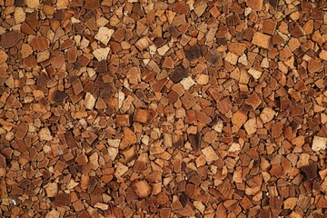 Wall Mural - Detailed view of a pile of wood chips, suitable for backgrounds or texture use