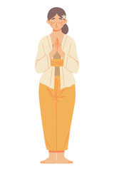 Poster - nyepi woman prayer