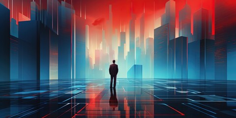 Wall Mural - Modern Business Background