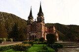 Fototapeta Big Ben - Basílica de Santa María la Real de Covadonga is a Catholic church located in Covadonga, Asturias, Spain