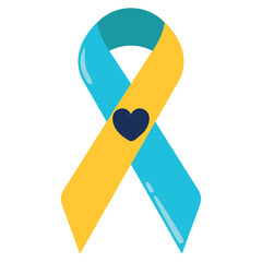 Poster - down syndrome day ribbon