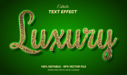 Wall Mural - luxury editable text effect