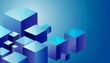 © Raymond - 3d abstract blue background with cubes