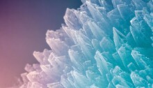 A Structure Of Ice Crystals With A Color Gradient That Can Be Used As A Background