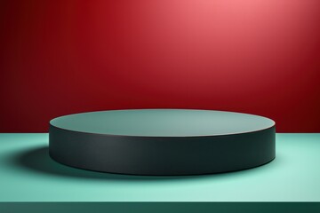 a black round object on a green surface