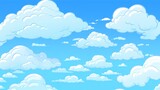 Fototapeta Dinusie - a blue sky with clouds