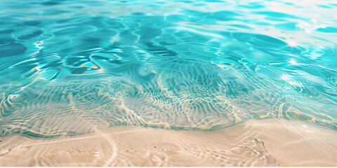 turquoise tranquility macro background. an immersive close-up of tranquil turquoise waters gently la