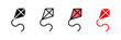 Kite icon vector illustration. kite sign and symbol