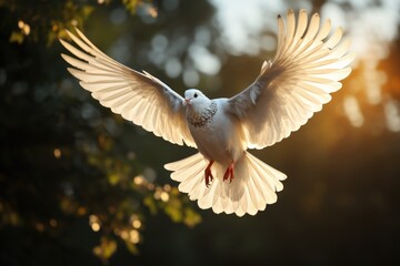 White dove from heaven