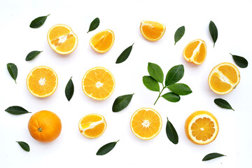 Wall Mural - Fresh orange fruit, high vitamin c