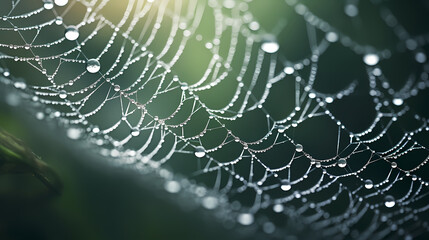  The intricate pattern of a spider web symbolizes networking technology