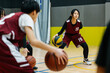 © ZQZ Studio/Stocksy - Basketball team doing drills at practice