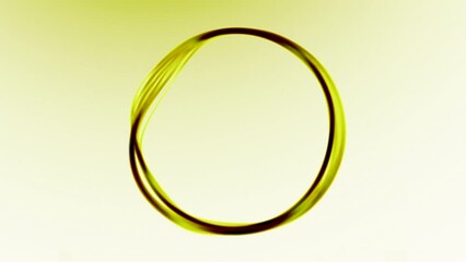 Wall Mural - animation with moving ring vibrations. design. 3d ring in space with moving wave vibrations. pulsati