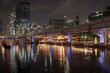 大阪の夜景・堂島川と周辺の高層ビル群