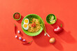 Instant noodles with eggs is a very popular fast food