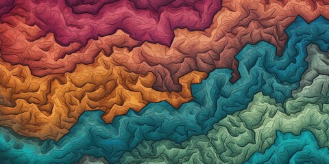 Wall Mural - colored dry terrain background