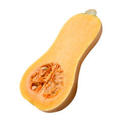 Canvas Print - Half butternut squash pumpkin