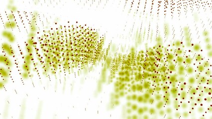 Wall Mural - abstract 3d space with rays of dots and colored reflections. design. movement of abstract rays from 