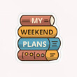 © Aswathy - Book lover Sticker
