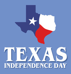 Poster - Celebrating Texas Independence Day United States