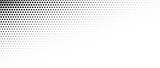 Fototapeta  - Hexagon corner halftone gradient texture. Abstract black grunge hex gradation background. Geometric retro tech wallpaper. Fading hexagonal pattern backdrop. Vector vanishing honeycomb grunge overlay