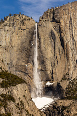 Sticker - waterfall in the mountains