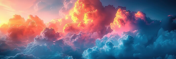 Wall Mural - Blur Pastel Color Sweet Dreamy Clouds, HD, Background Wallpaper, Desktop Wallpaper