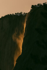 Canvas Print - waterfall in the mountains