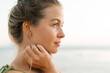 © Olga Moreira/Stocksy - Close up female profile portrait