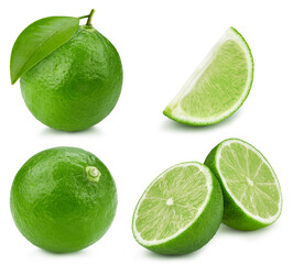 Sticker - Fresh organic lime isolated