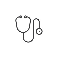 Poster - Stethoscope line icon