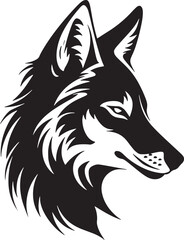 Wall Mural - wolf head icon illustration