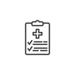 © alekseyvanin - Health Checkup record line icon
