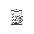 © alekseyvanin - Health insurance coverage line icon