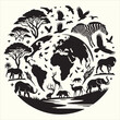 © dizayin - World Wildlife Day Silhouette Vector Illustration
