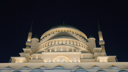 Wall Mural - Şahinbey National Mosque the second largest mosque in Turkey, Beautiful Landscape mosque.