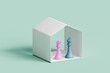 © Davide Illini/Stocksy - Chess pieces LGBT concept. 3d illustration.