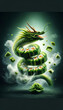 Surreal Serpent Sushi Composition in Vibrant Digital Artwork