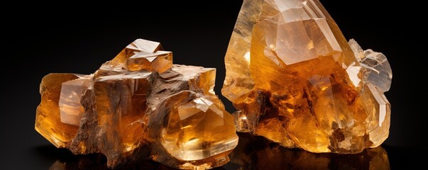 Poster - rough and unpolished citrine