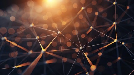 3D rendering of network business concept