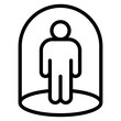 Social Isolation icon vector image. Can be used for Bullying in Society.
