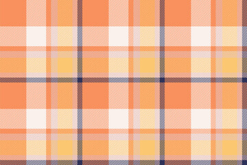 Wall Mural - Plaid background, check seamless pattern in beige. Vector fabric texture for textile print, wrapping paper, gift card or wallpaper.